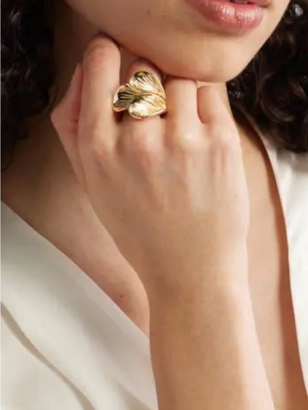 Nordstrom Gold Leaf Petal Ring